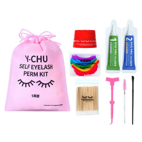 ワイチュウシーズン3ノーグルーセルフまつげファームキット5回分フルセット混合色セット