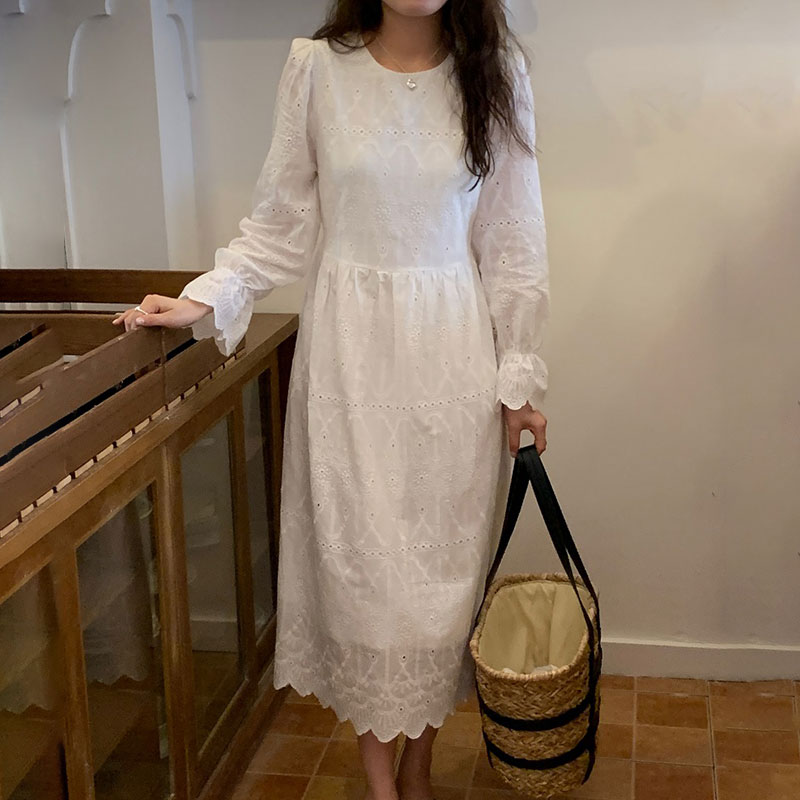 優雅　レディースロングワンピース　おしゃれ　レースワンピース 5,076円