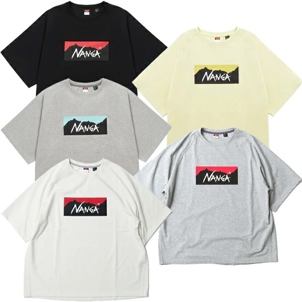 エコハイブリッド ボックスロゴ ルーズフィットティー リサイクルコットン Ferre Yarn 2COLOR アウトドア キャンプ ボックスロゴT