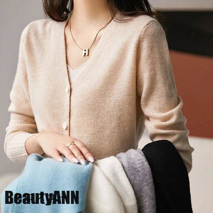 新生活 ニットカーディガン Vネック レディース ニット 無地 長袖 配色 薄手 羽織り リブ 切り替え カーディガン 春 秋 冬 トップス= プレゼント ギフト