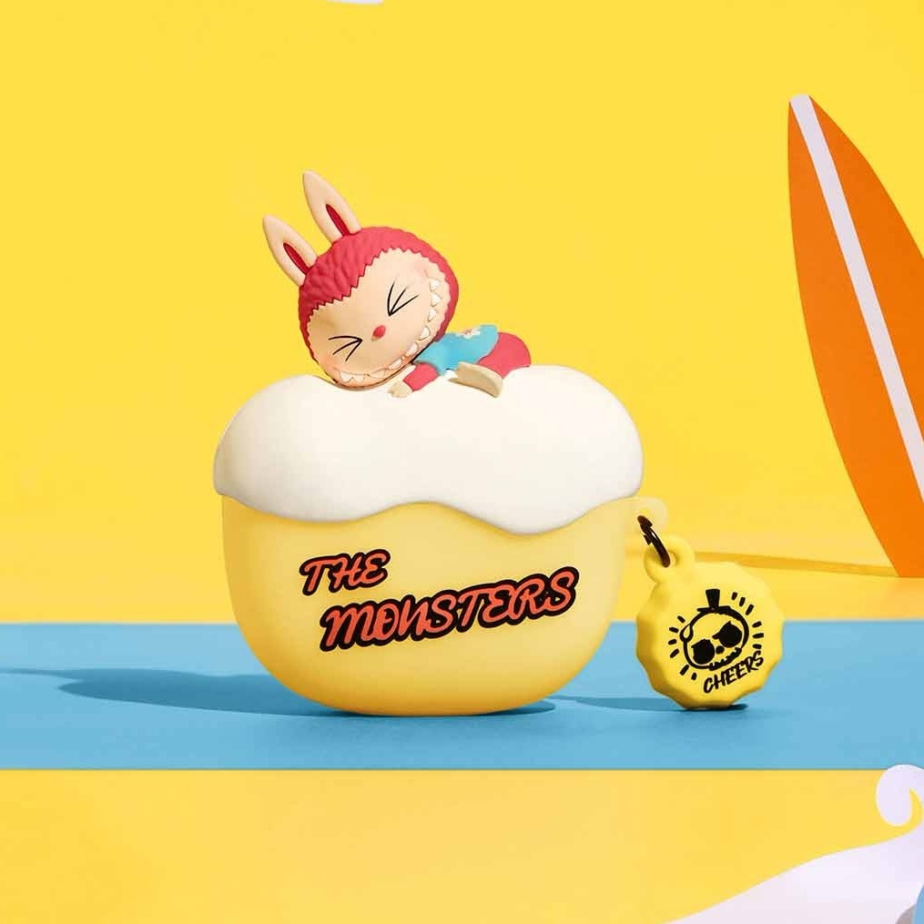 公式正規品POP MART LABUBU THE MONSTERS Earphone Case for Airpods Pro イヤホンケース ヘッドホン収納ボックス 収納袋 小銭入れ