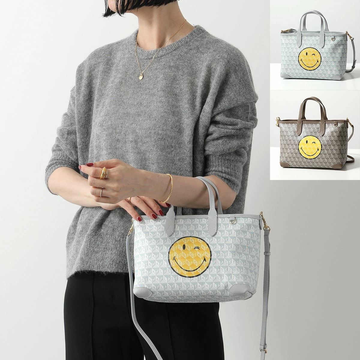 ANYA HINDMARCH アニヤハインドマーチ ハンドバッグ I am a Plastic Bag Tote XS Wink 194211 196246 レディース ショルダーバッグ 鞄 Fro