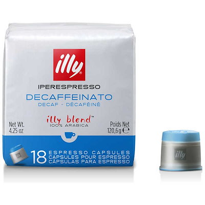 他サイト： キーコーヒー　illy(イリー) エスプレッソカプセル デカフェ 18個　18ｺの商品画像
