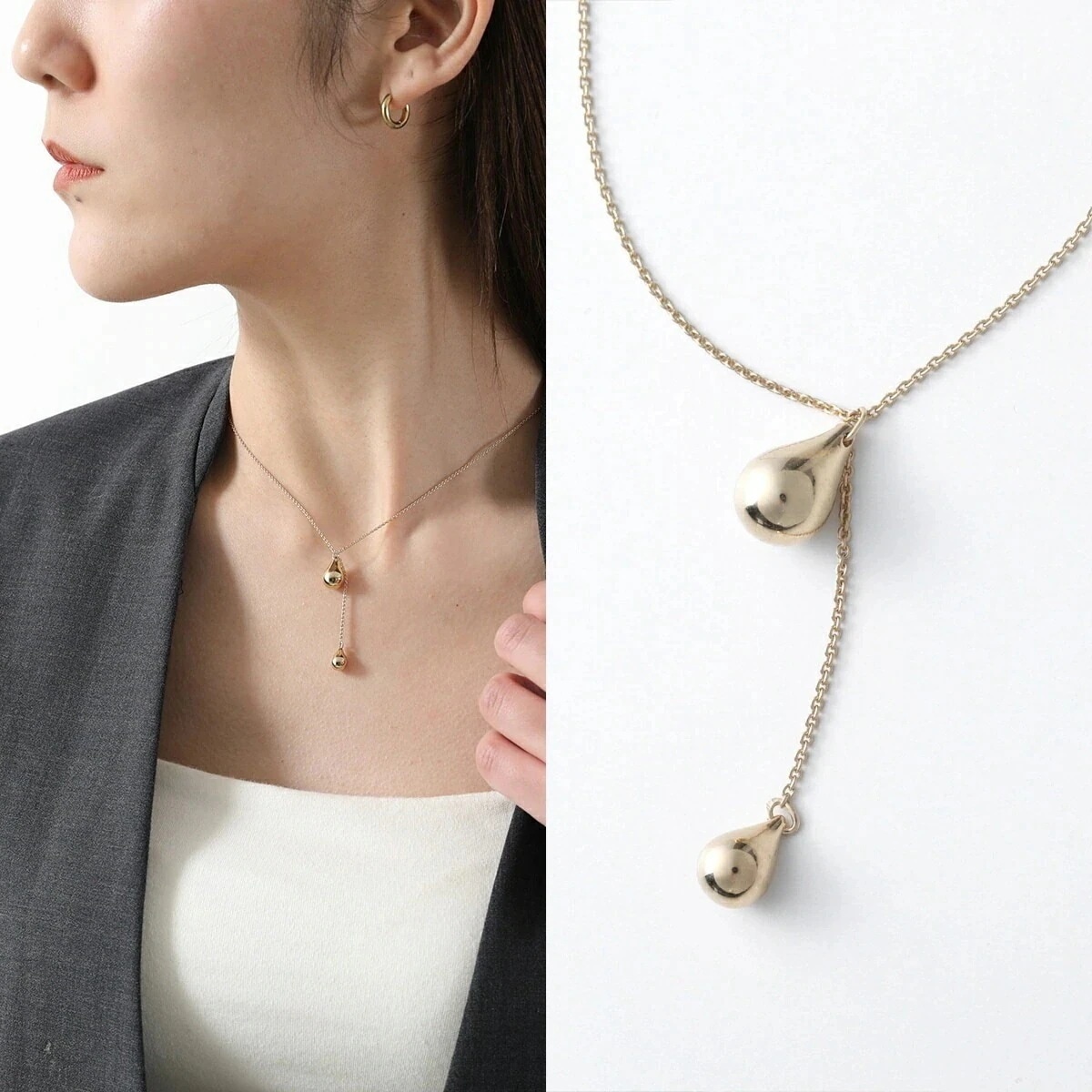 Otiumberg オティウムバーグ ネックレス Stilla Lariat Necklace ONY24S-3033 レディース ペンダント チェーン アクセ