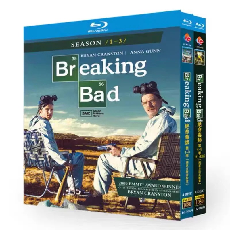 アメリカのテレビドラマ 日本語吹替版 ブレイキング・バッド1-5 DVD ブルーレイ Blu-ray BOX 日本語字幕