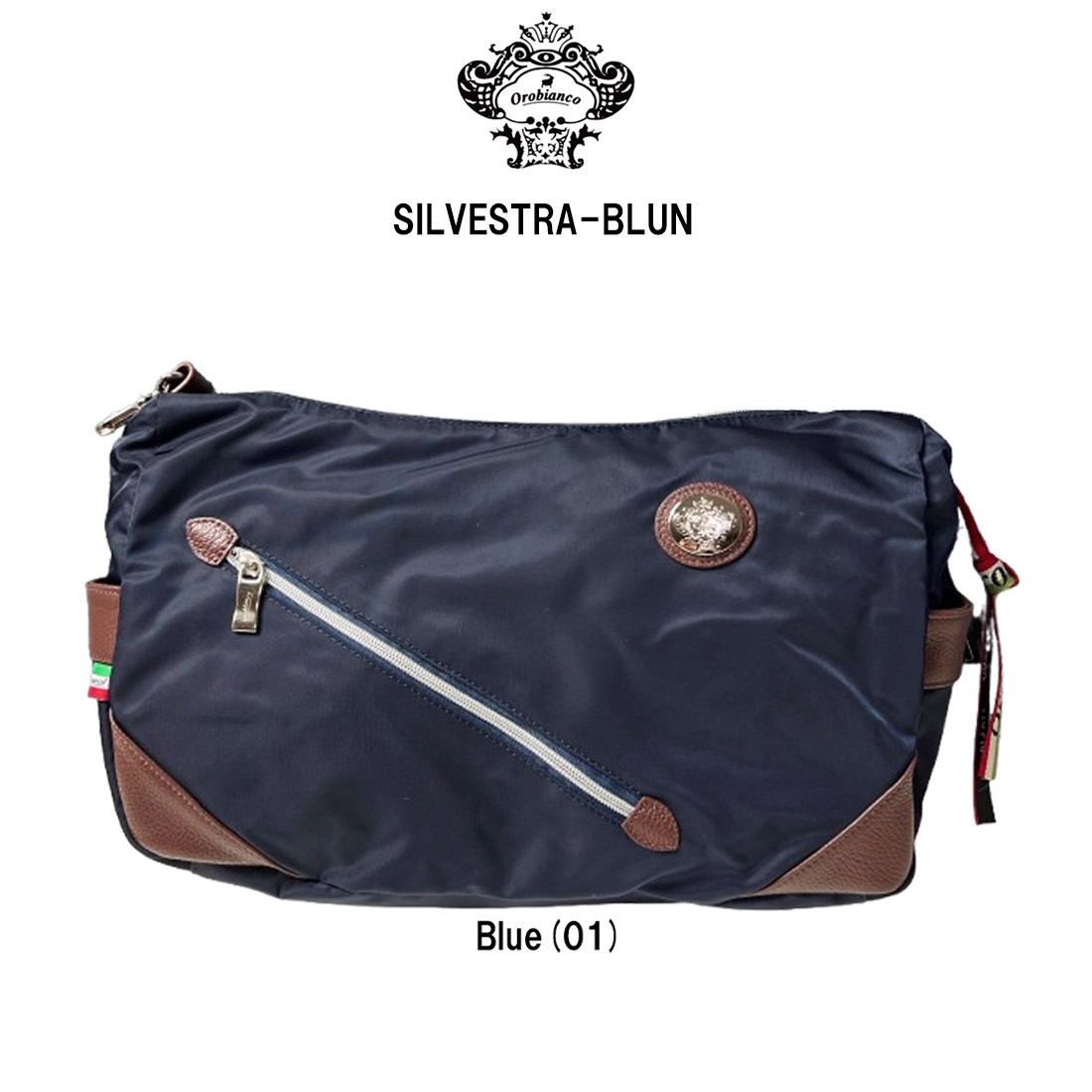 Orobianco ショルダーバッグ シルベストラ 2WAY メンズ ユニセックス ブルー ナイロン SILVESTRA-BLUN