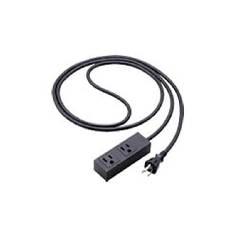 即納：パナソニック(Panasonic) S-OAタップ 接地15A形 2コ口・マットブラック 5mコード付 マグネット付 WCHS2552MB