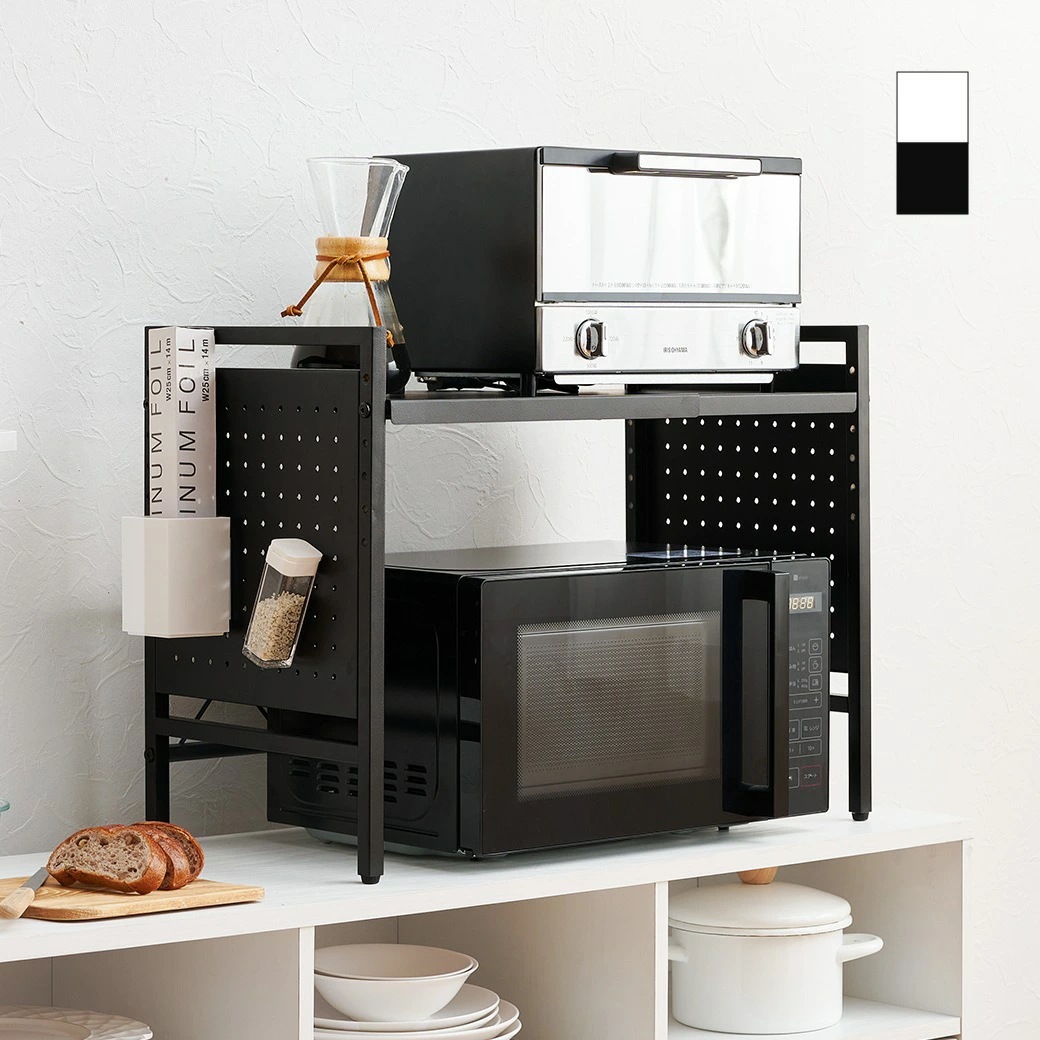 卓上伸縮ラック1段 KR-3751 側面マグネット対応 伸縮ラック キッチン収納 送料無料