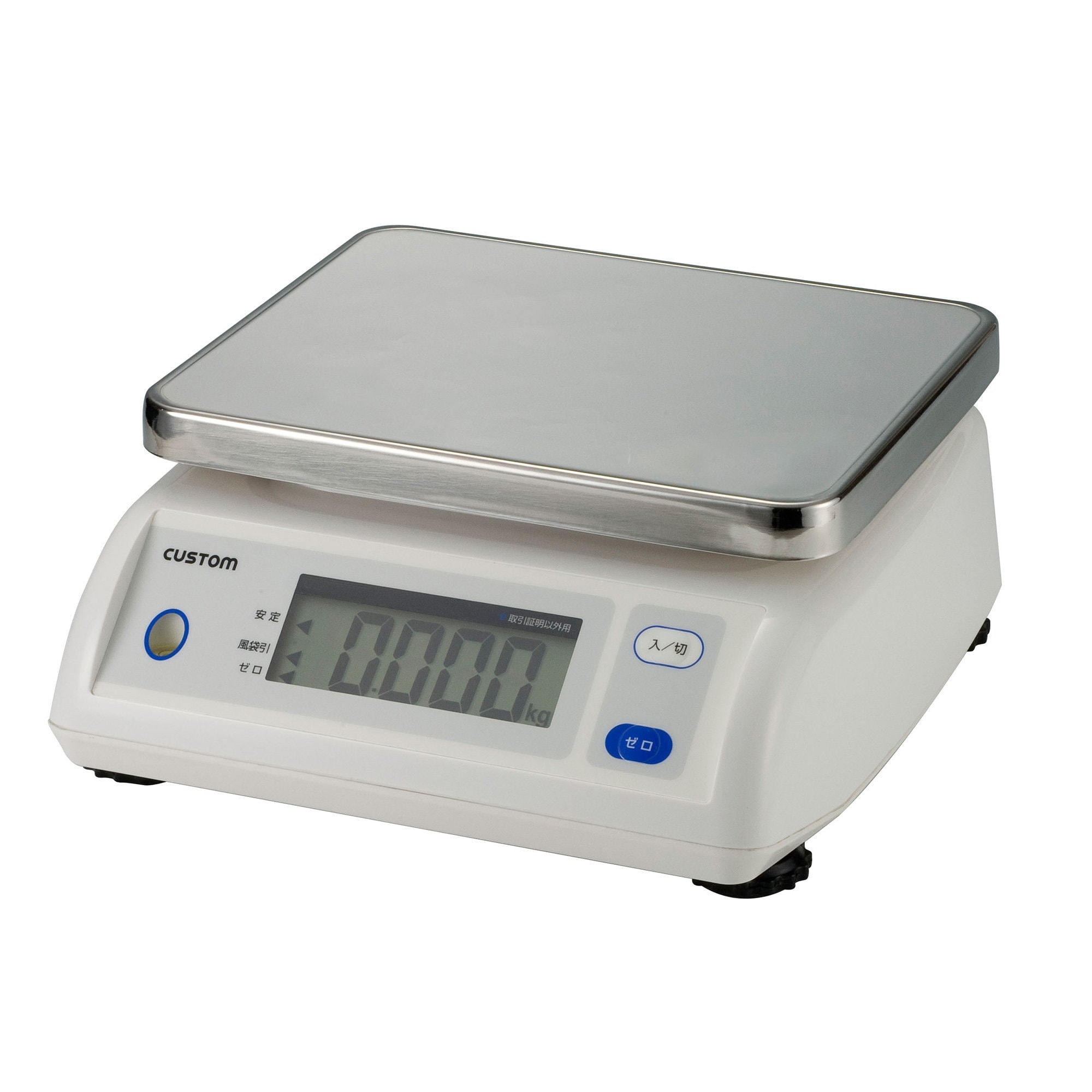 防滴デジタルはかり 2kg ステンレス皿付 CS-2000SS