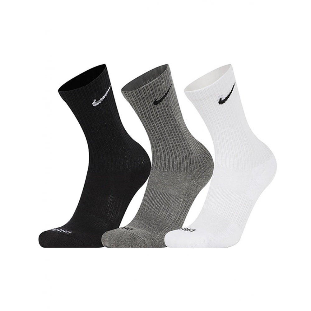 Nike スポーツソックスエブリデイプラスクッションクルーソックス 3 パック