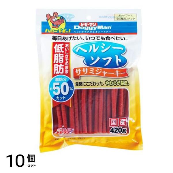ドギーマン ヘルシーソフトササミジャーキー 420g 10個セット