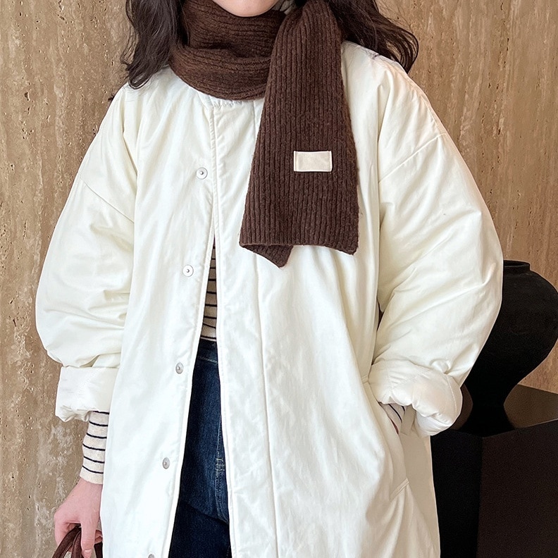 アウター コート キルティングコート ミディアム丈 長袖 ハイネック 前開き ボタン 中綿 かわいい 大人可愛い きれいめ シンプル 上品 ラフ おしゃれ かっこいい カジュアル レトロ ラフ ルーズ