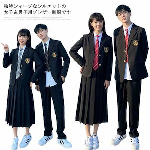 卒業式 スーツ 入学式 ブレザー 学生服 女子高生 制服 男子制服 上下セット 5点セット チェック柄 スカート コスチューム 男子高生 スカート コスチューム コスプレ コスプレ 大きいサイズ 送料