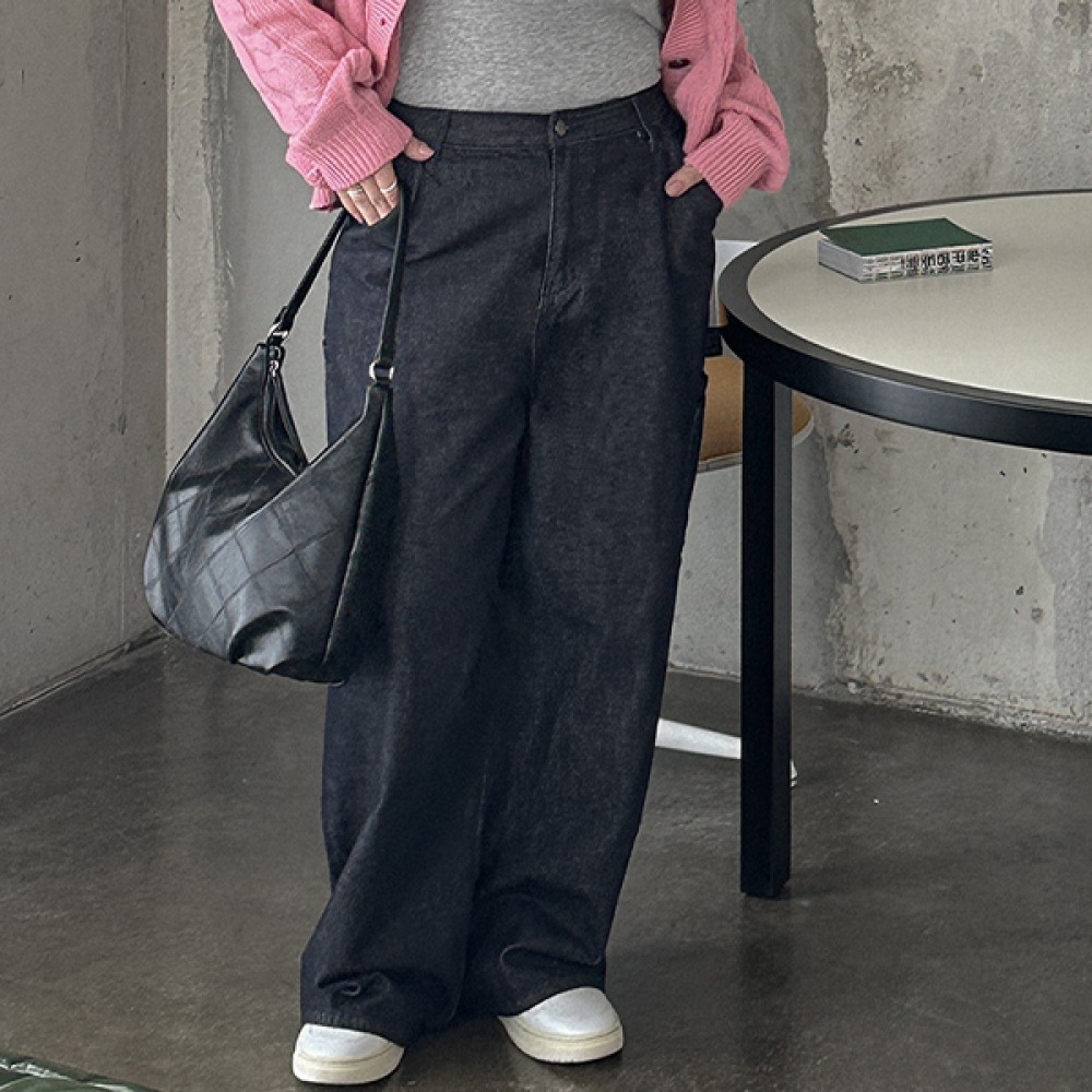 (JSTYLEのイーブレット) イーブレットジェネモカーゴワイドデニムパンツ JSTYLE