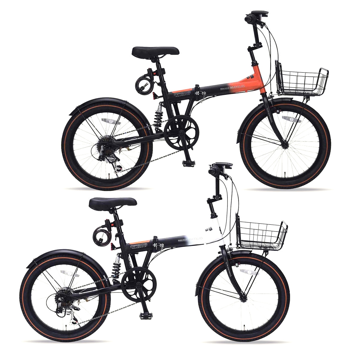 MYPALLAS 折畳自転車 20インチ シマノ６段変速 リアサス MF208SE