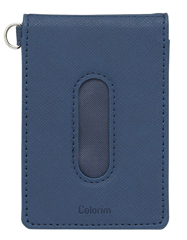 （まとめ買い）カラリムパーキー パス入れ パスケース ダブル ICカード4枚対応 ネイビー CRPPS-02W-NV [x3]