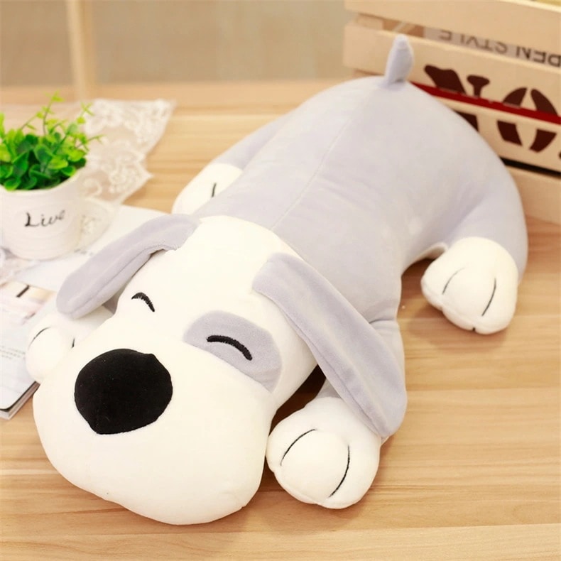 犬 ぬいぐるみ　特大　4サイズ　2色　グレー　超柔らかい　癒してくれる