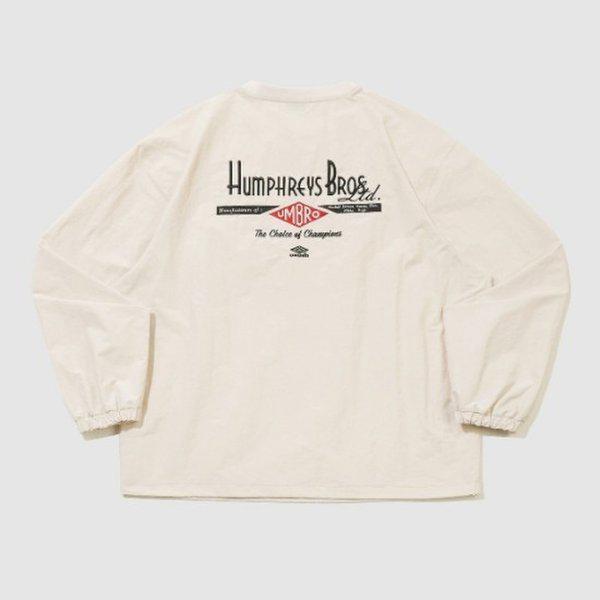 長袖Tシャツ VQA UR121CWT25-OBE HBL オムグレイ ウォッシング 長袖ピステ / オートミールベージュ