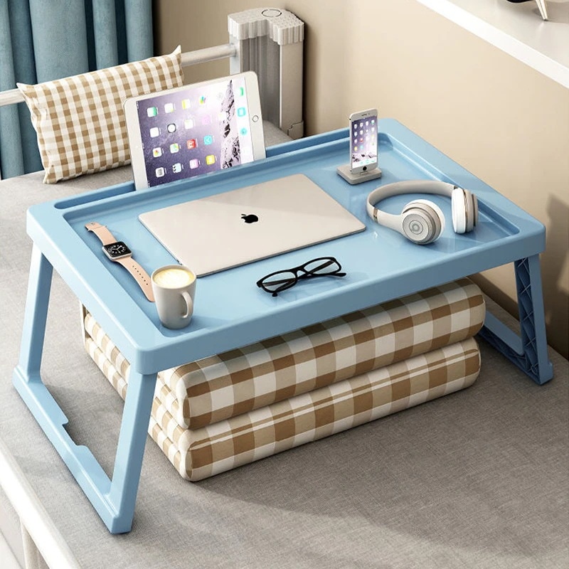 折り畳みテーブル スマホ立て アイパッド立て付き 机 ミニ机 ミニテーブル コンパクトテーブル コンパクトデスク アウトドア用テーブル４色