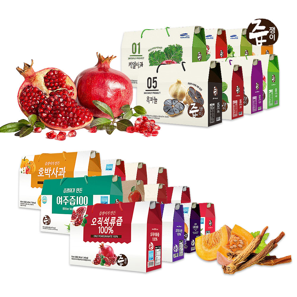 【Gmarket チュプジェンイ企画】 [商品種類選択] 人気健康ジュースまとめ！1箱30パック　キキョウ梨汁/かぼちゃ汁/ザクロ汁/キャベツ汁など　健康汁/青汁 4,893円