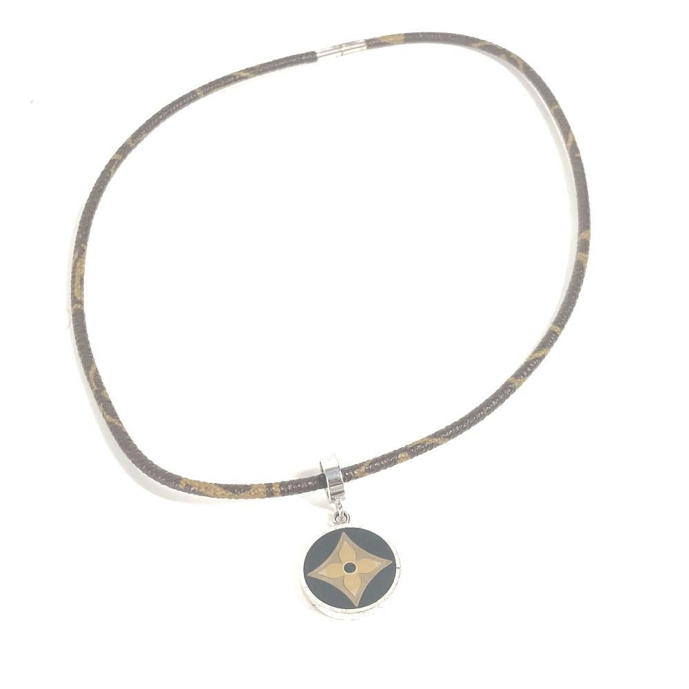 ネックレス M65436 パンダンティフ フルール モノグラム アクセサリー チョーカー モノグラムキャンバス ブラウン