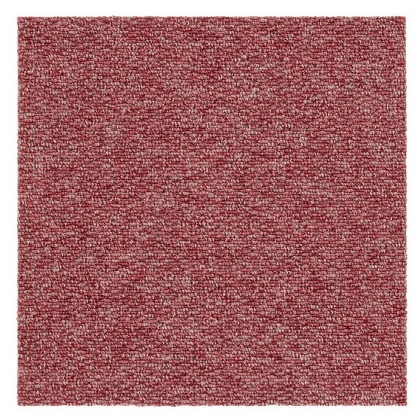 スミノエ 13286897-16 タイルカーペット フローループ 40cm×40cm レッド 洗える 防音 10枚入 メーカー直送