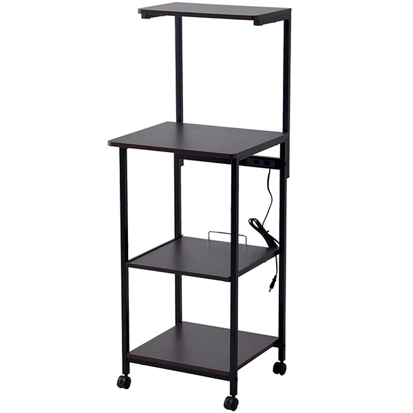 リーテンスタッド LSD-18-0002-bkbr キャスター付きレンジワゴン ハイタイプ BK/BR ブラックブラウン メーカー直送 7,626円