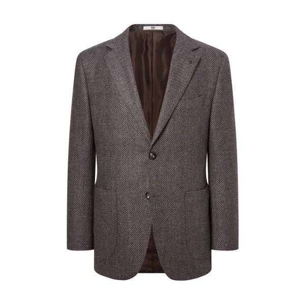 [24FW] [DELFINO] ウールシルクリネン マイクロ組織 ジャケット DMJA4C001W1