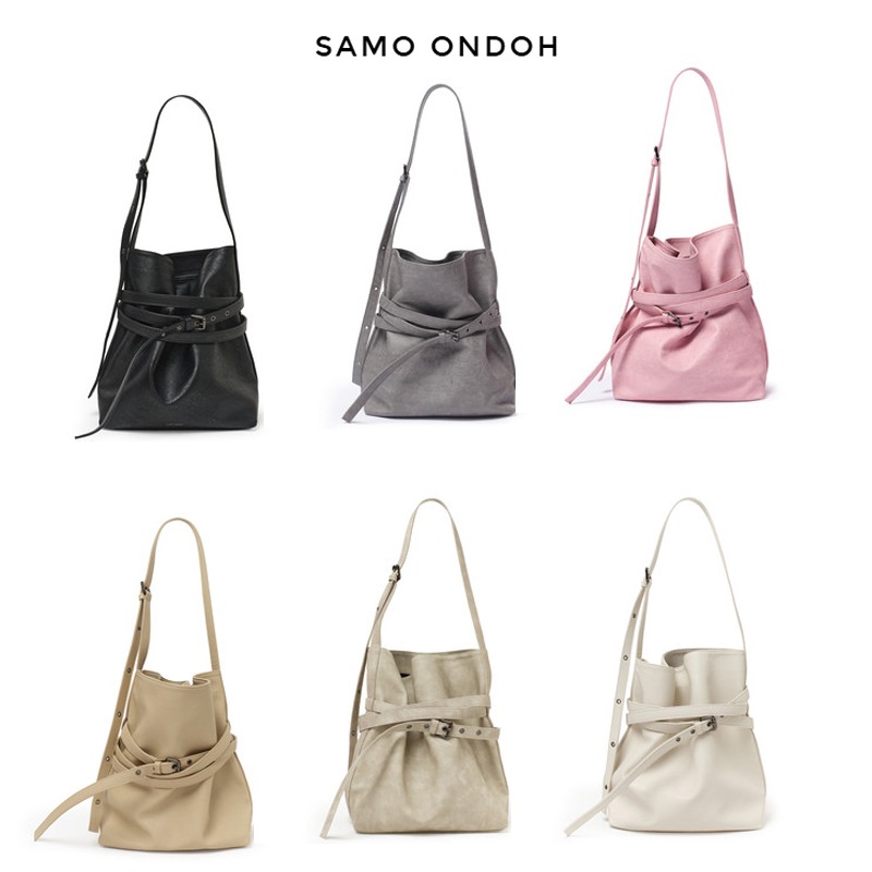 [韓国人気］BELT BUCKET BAG M NAPPA 14,075円