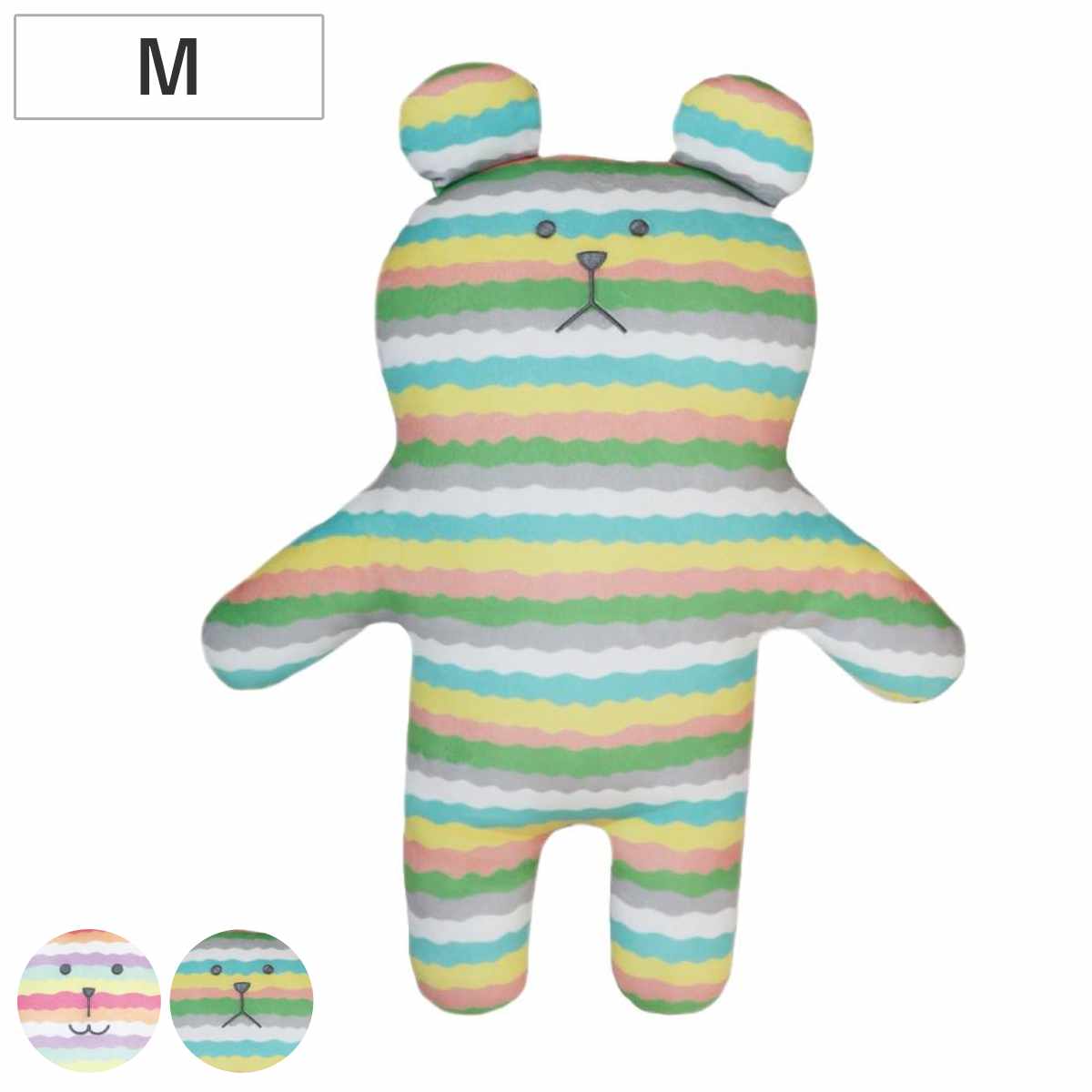 CRAFTHOLIC 抱き枕 Mサイズ Tie dye border CRAFT クラフトホリック ぬいぐるみ 枕 まくら タイダイ うさぎ くま 大きい 雑貨 インテリア 可愛い おしゃれ