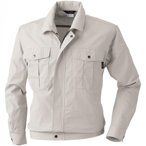 533 長袖ブルゾン 6Lサイズ アイボリー(5)