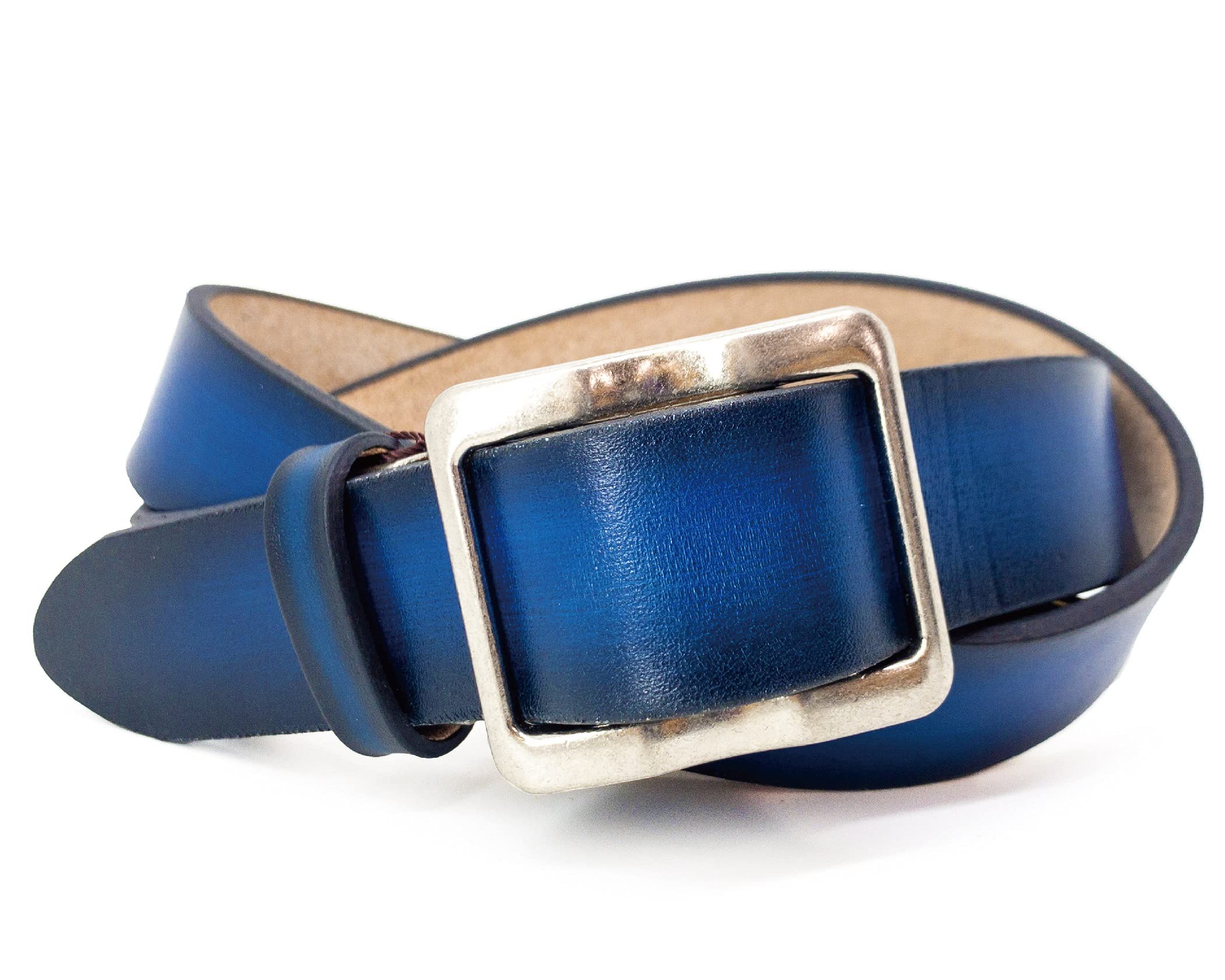 栃木レザー ベルト 本革 牛革 日本製 国産 メンズ 無段階 調整バックル グラデーションカラー