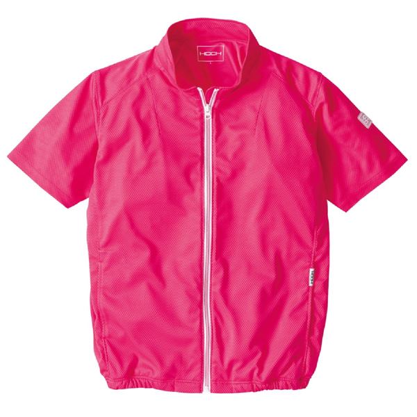 村上被服 HOOH 半袖ニットブルゾン V771 ピンク サイズ：3L 服単品 [バッテリー/ファン/ケーブル別売]