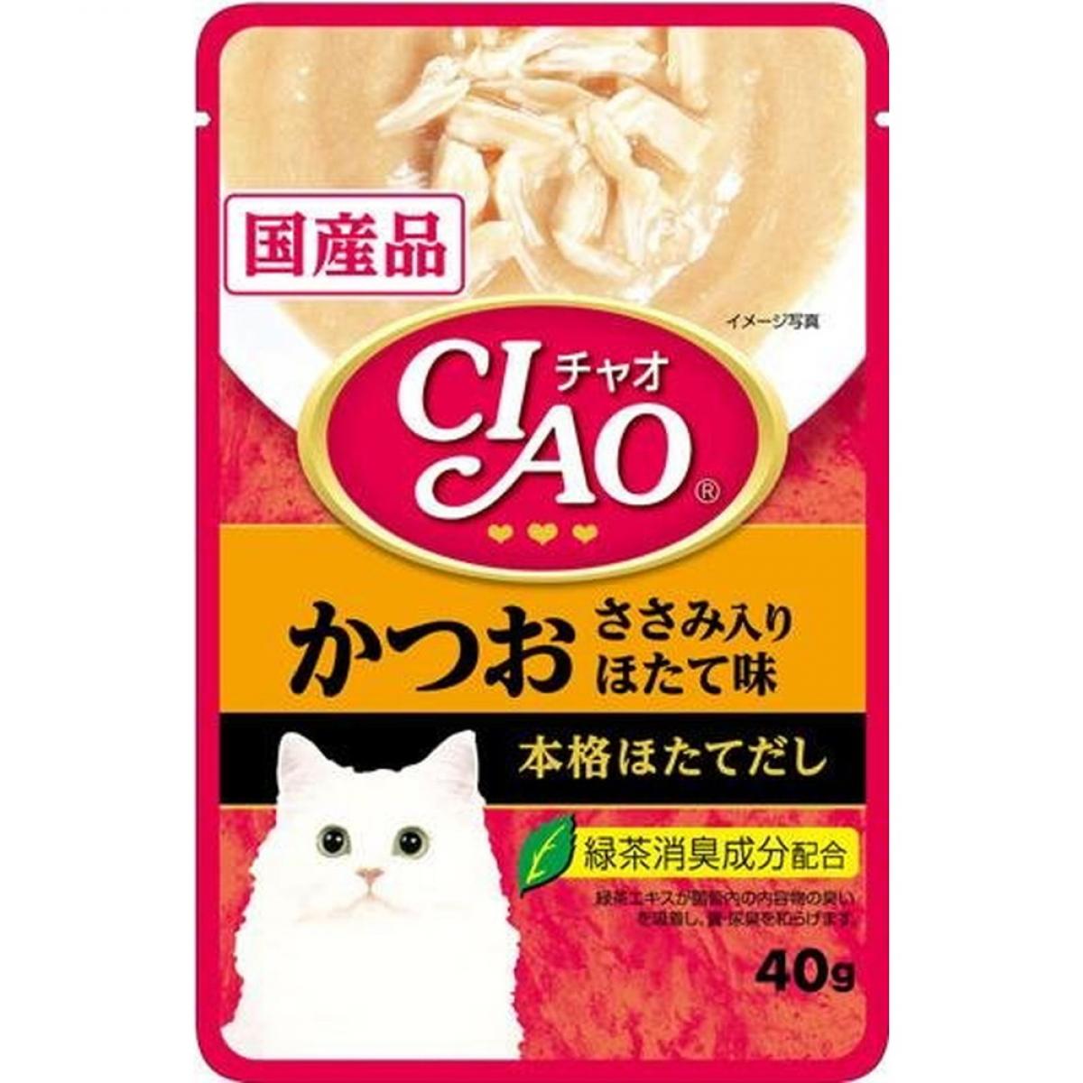 いなば チャオパウチウェット まぐろかつおだしスープバラエティ 40g