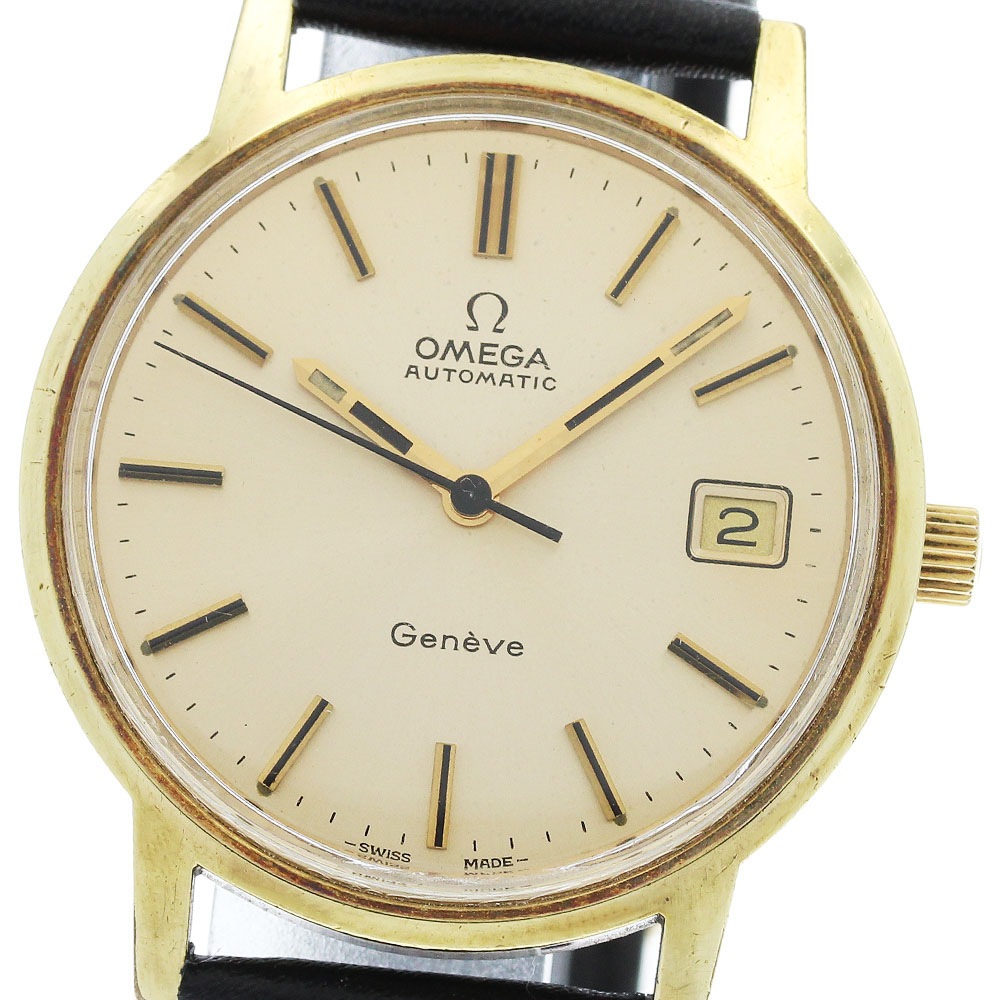 オメガ OMEGA 166.0163 ジュネーブ デイト Cal.1012 自動巻き メンズ _954316【中古】