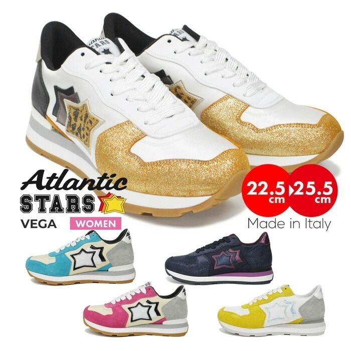 【SHOPクーポンあり】レディース スニーカー シューズ 靴 ハンドメイド 手作り カジュアル イタリア製 足長 インソール ベガ VEGA