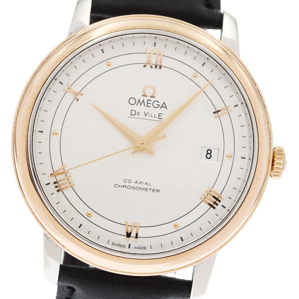 オメガ OMEGA 424.23.40.20.02.002 デビル プレステージ コーアクシャル クロノメーター 自動巻き メンズ 箱・保証書付き_872967【中古】