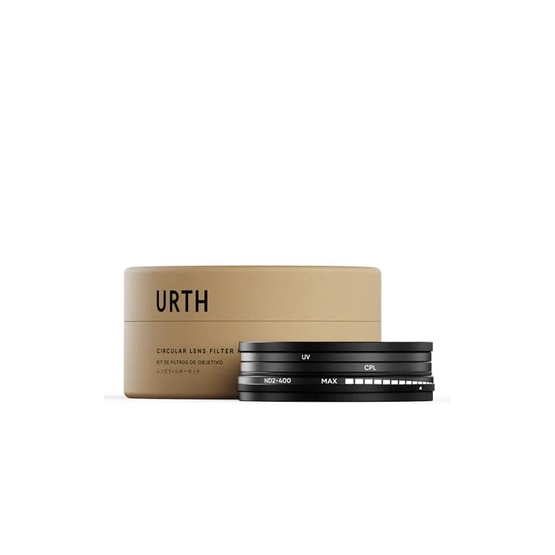 Urth 37mm UV, 偏光 (CPL), ND2-400 レンズフィルターキット