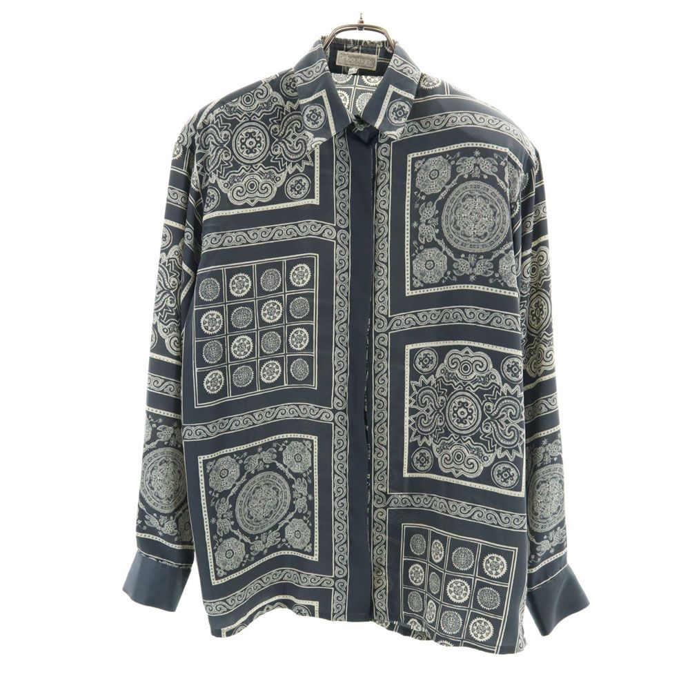 ブティック 90s 80s ドイツ製 オールド 長袖 シャツ 38 チャコールグレー BOUTIQUE レディース