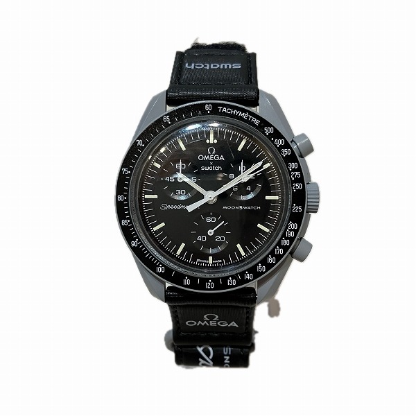 オメガ×スウォッチ ミッショントゥザムーン SO33M100 クォーツ 腕時計 メンズ 【中古】