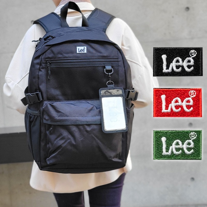 リュック リュックサック メンズ レディース 定期入れ 通学 学生 通勤 旅行 27L ロゴチャーム 部活 おしゃれ