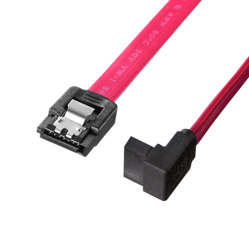（まとめ買い）上L型シリアルATA3ケーブル ストレート側ラッチ付き 0.3m TK-SATA3-03UL [x3]