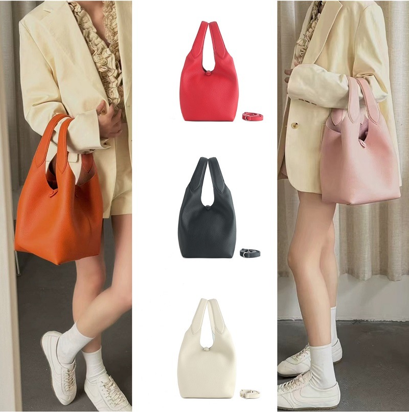 レデイースバッグハンドバッグトートバッグかごバッグ2025春新作本革レザー大容量可愛いデザイン斜め掛け5カラー