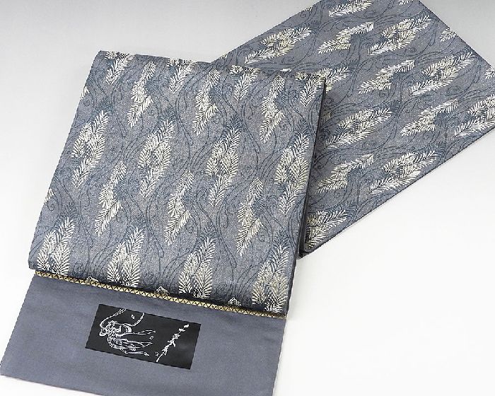 袋帯 新品 正絹 西陣 (株)もりさん謹製 友禅作家 千地泰弘作 袋帯 未仕立
