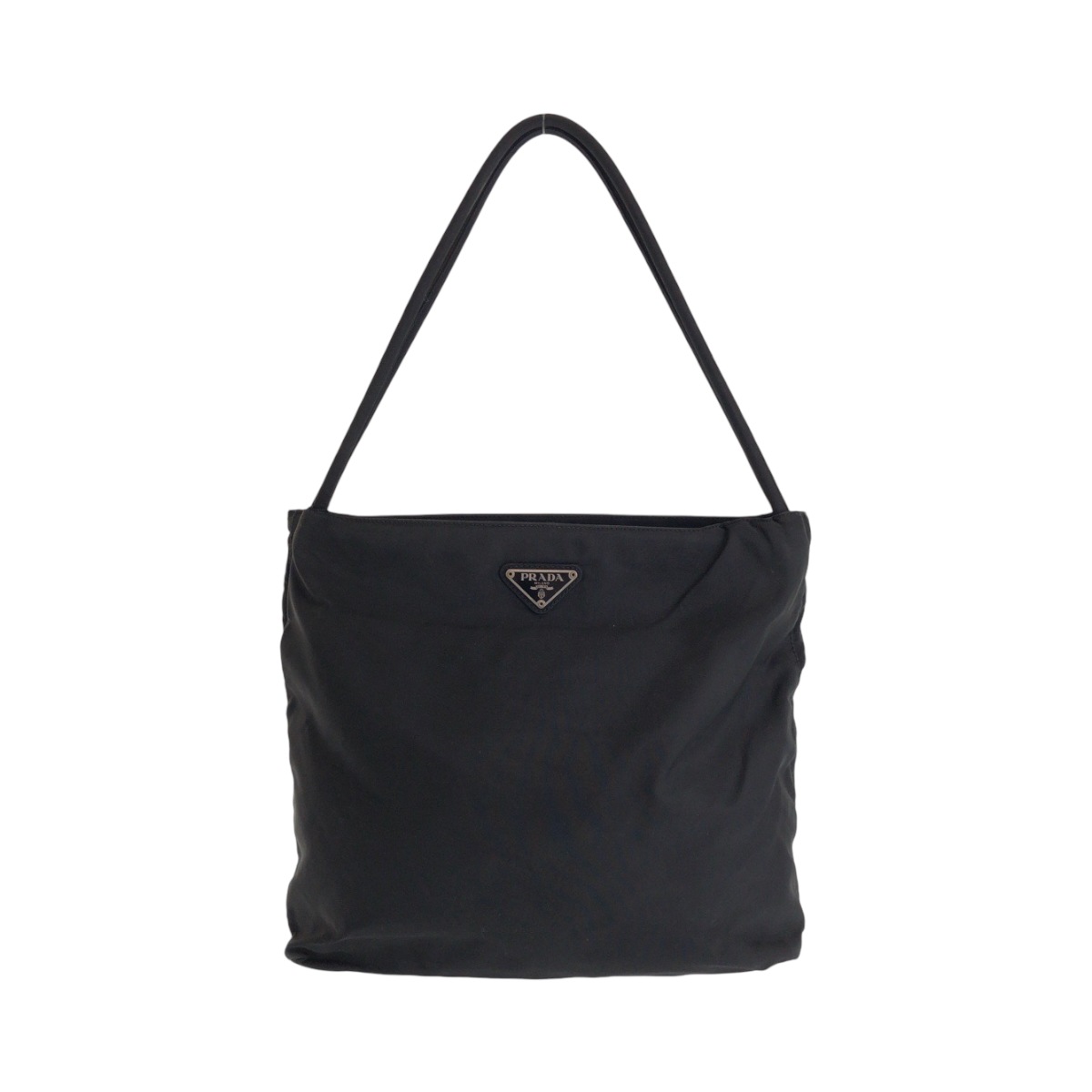 テスート 三角ロゴプレート ブラック 黒 シルバー金具 ナイロン B6243 トートバッグ ショルダーバッグ レディース 408919