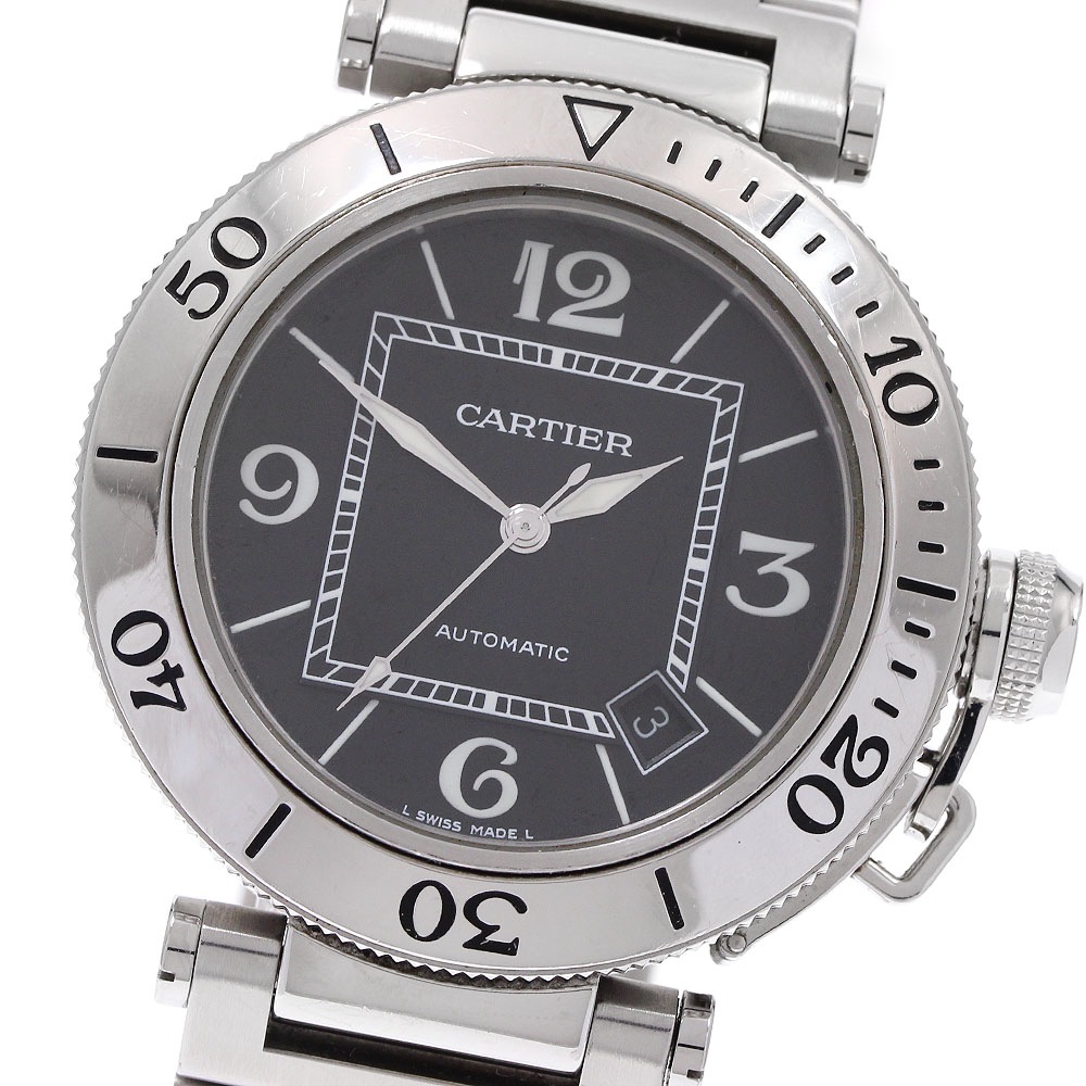 訳あり カルティエ CARTIER W31077M7 パシャ シータイマー デイト 自動巻き メンズ _938990【中古】