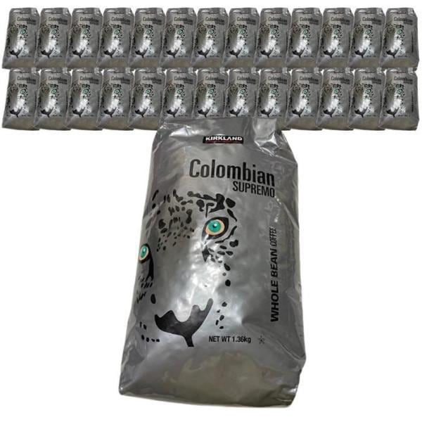 カークランド コロンビア コーヒー豆 ホルビン 1.36kg 1個