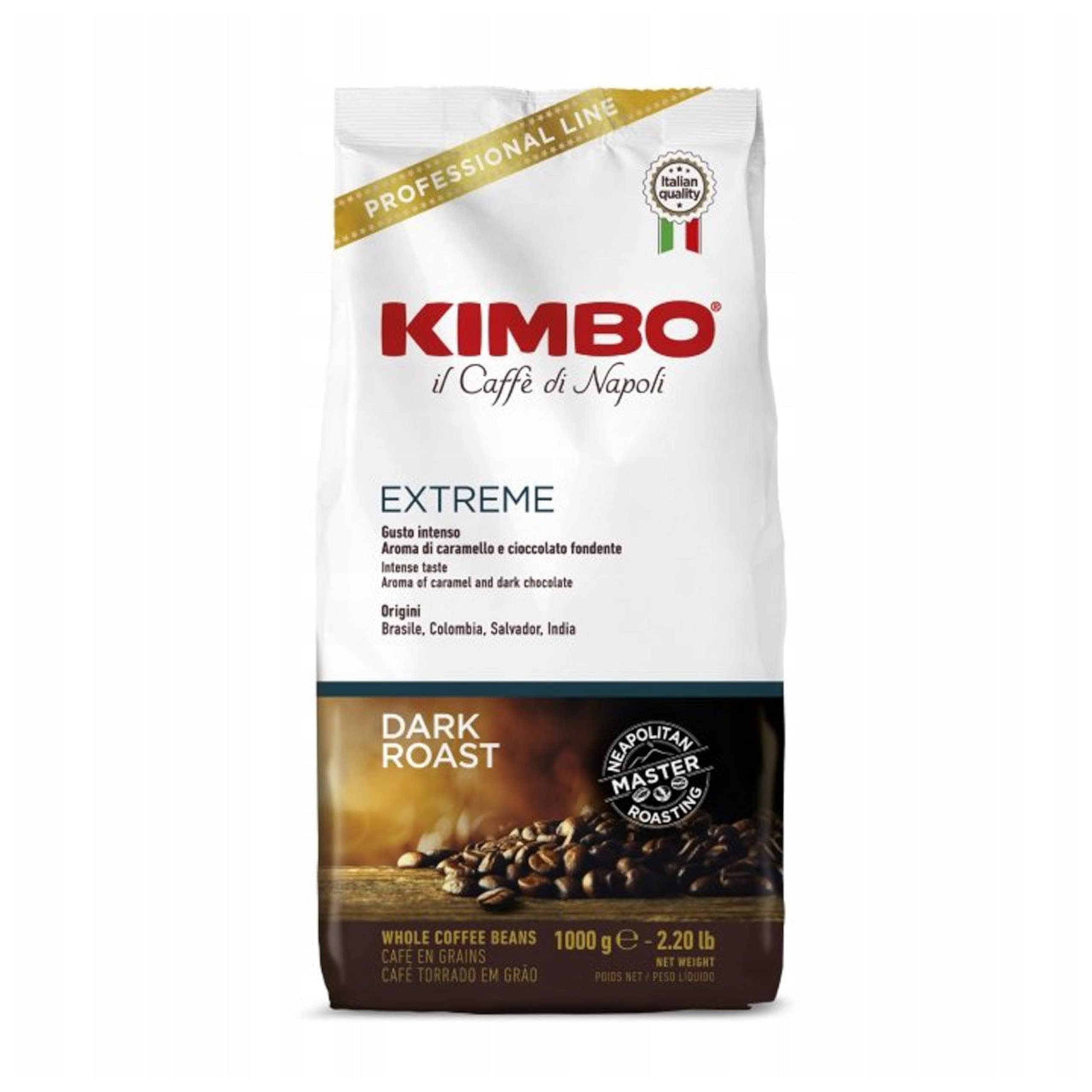 即日発送 キンボ(KIMBO)コーヒー豆 エスプレッソ イタリア(ダークロースト アラビカ65% ロブスタ35%)エクストリーム 1kg