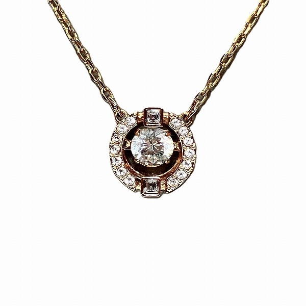 スワロフスキー クリスタル ラインストーン ネックレス レディース 【中古】