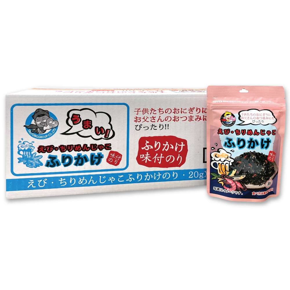 【新登場】 エビ&ちりめんじゃこ ふりかけのり 1BOX 20g x 30袋 TAEPUNG 味付け ジャバン海苔 韓国ザバン